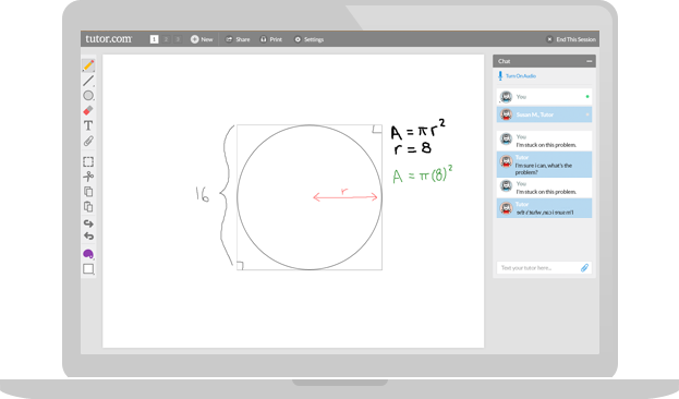 Geometry Online Tutoring Session